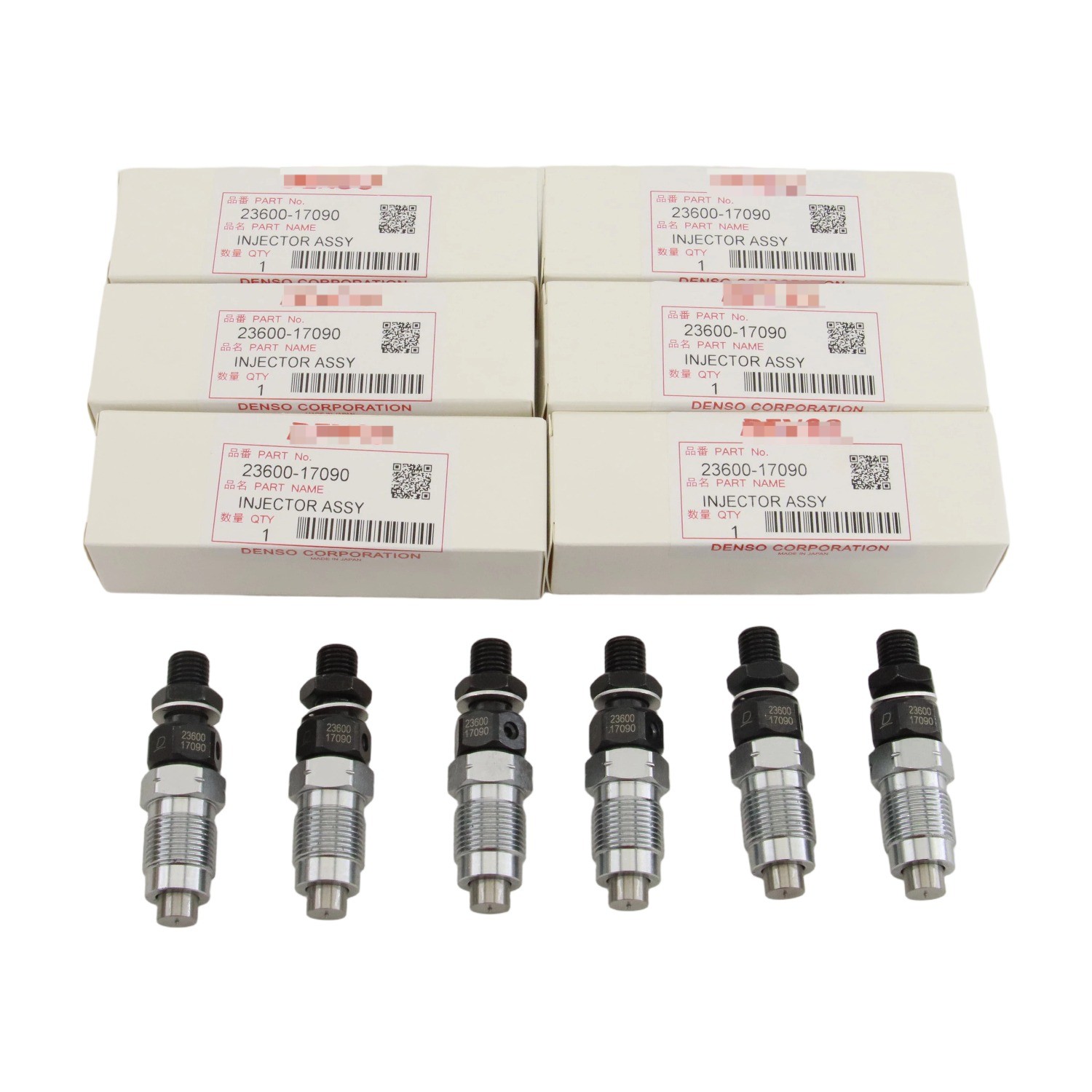 6X 093500-5810/23600-19075 DENSO GENUINE HOLDER & NOZZLE SET 1HZ 4.2 LTR OEM 6X 093500-5810/23600-19075 DENSO GENUINE HOLDER & NOZZLE SET 1HZ 4.2 LTR OEM