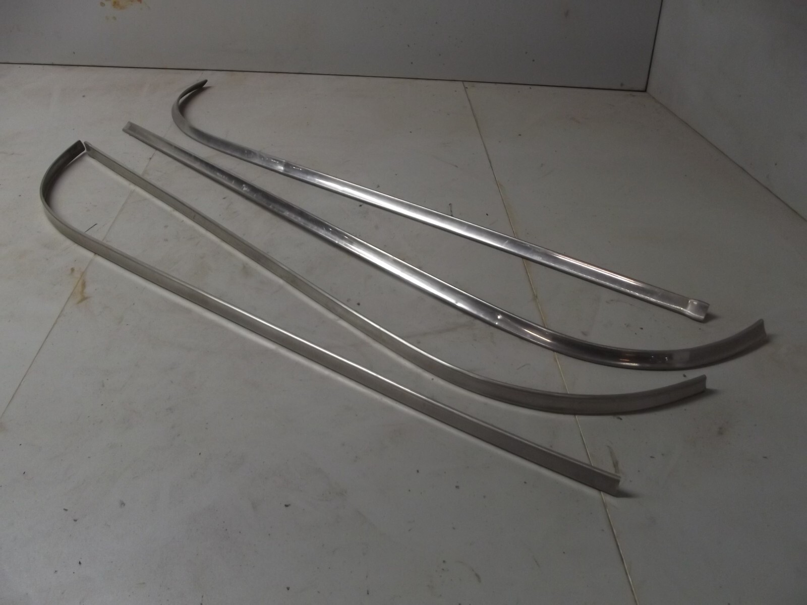 REAL ORIGINAL 1955 - 1959 CHEVROLET TRUCK REAR CAB TRIM MADE IN USA stainless REAL ORIGINAL 1955 - 1959 CHEVROLET TRUCK REAR CAB TRIM MADE IN USA stainless