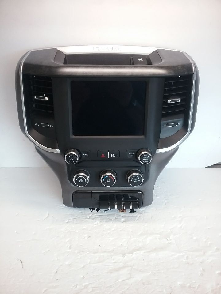 2021 DODGE RAM 1500 DISPLAY/RECEIVER COMPLETE BEZEL HVAC CONTROL ID 68467271AC