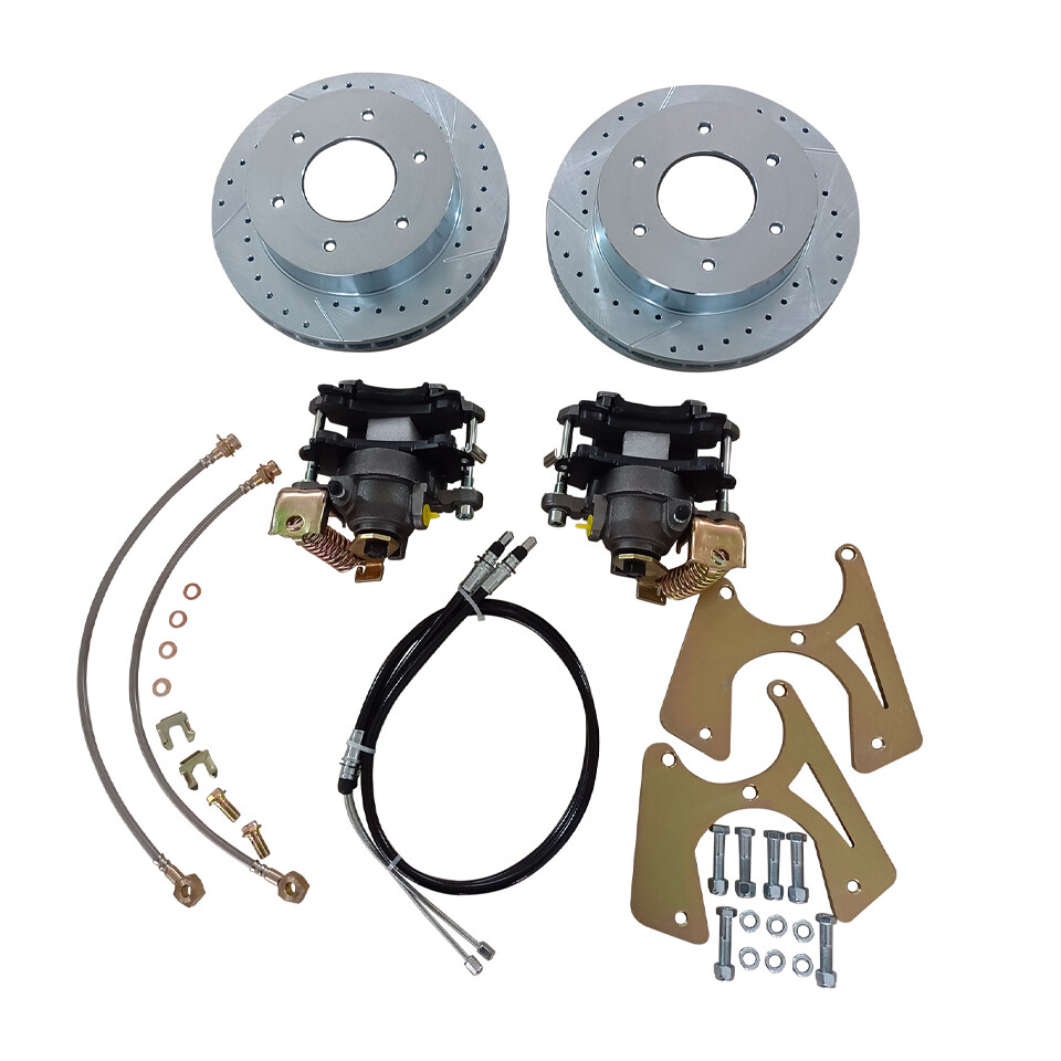 For 1963-1970 Chevy C10 Truck Rear 6 Lug Disc Brake Conversion Kit 12\