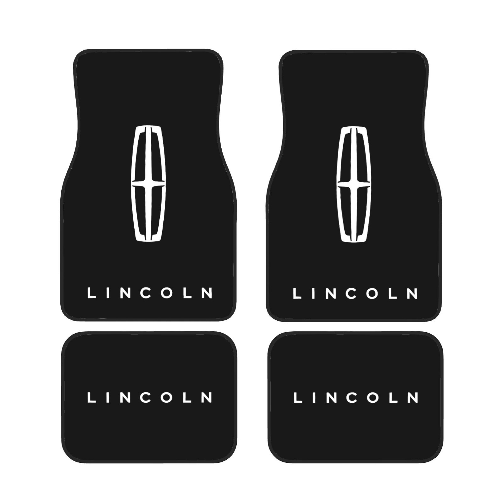 4 Piece Lincoln Car Front & Rear Floor Mat Set Non-Slip Carpet Mats 4 Piece Lincoln Car Front & Rear Floor Mat Set Non-Slip Carpet Mats