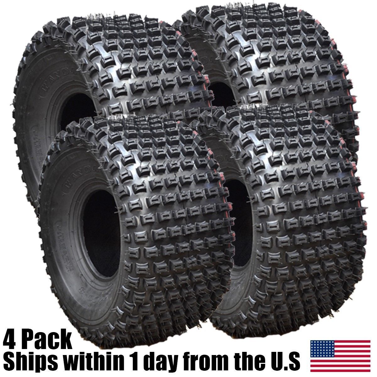 4 FOUR - 16x8.00-7 D-929 ATV Knobby Tires Tire DS7311 16x8-7 16/8-7 16x8x7 4 FOUR - 16x8.00-7 D-929 ATV Knobby Tires Tire DS7311 16x8-7 16/8-7 16x8x7