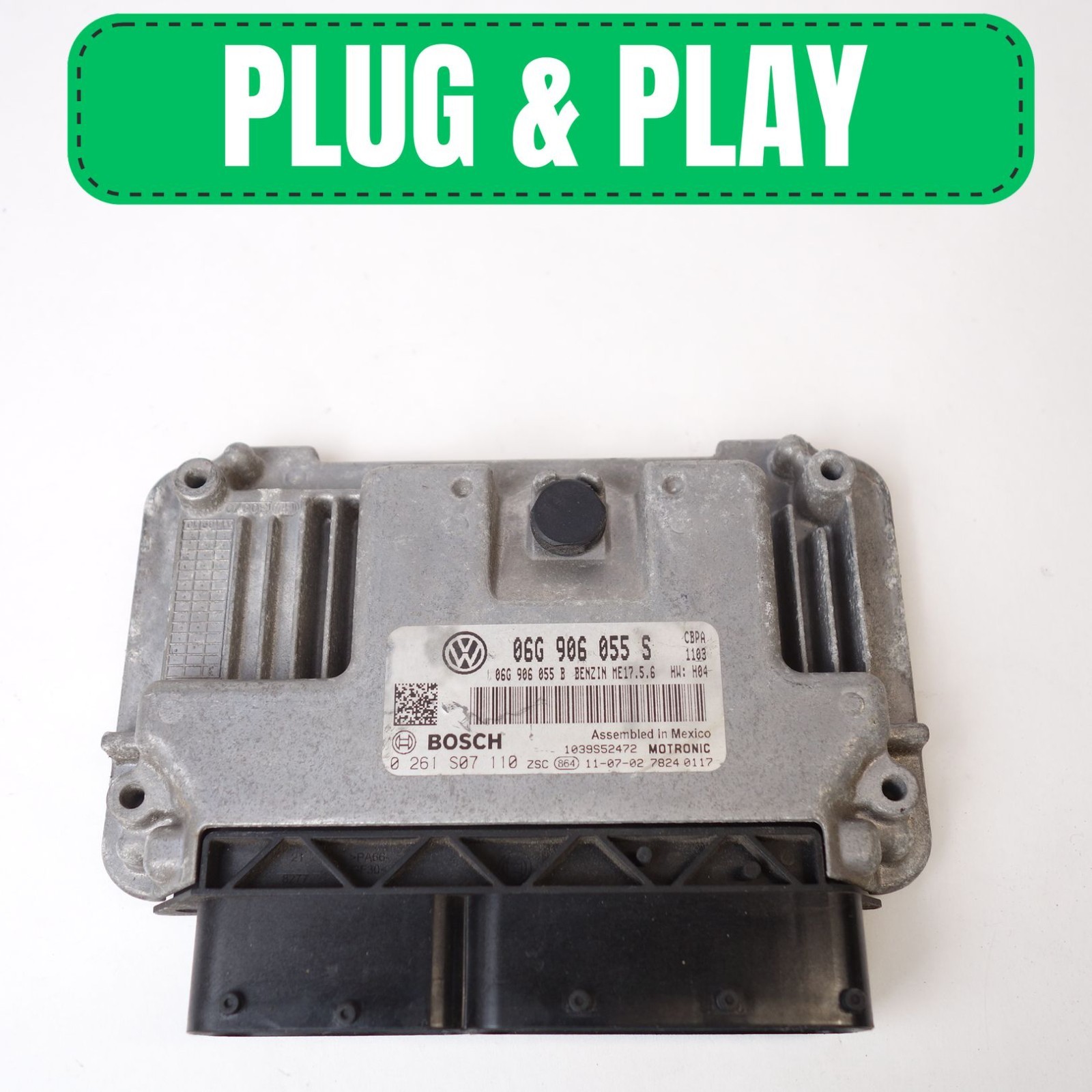12 VW Volkswagen Jetta 2.0L Engine Computer ECU ECM PCM 06G906055S Plug & Play.