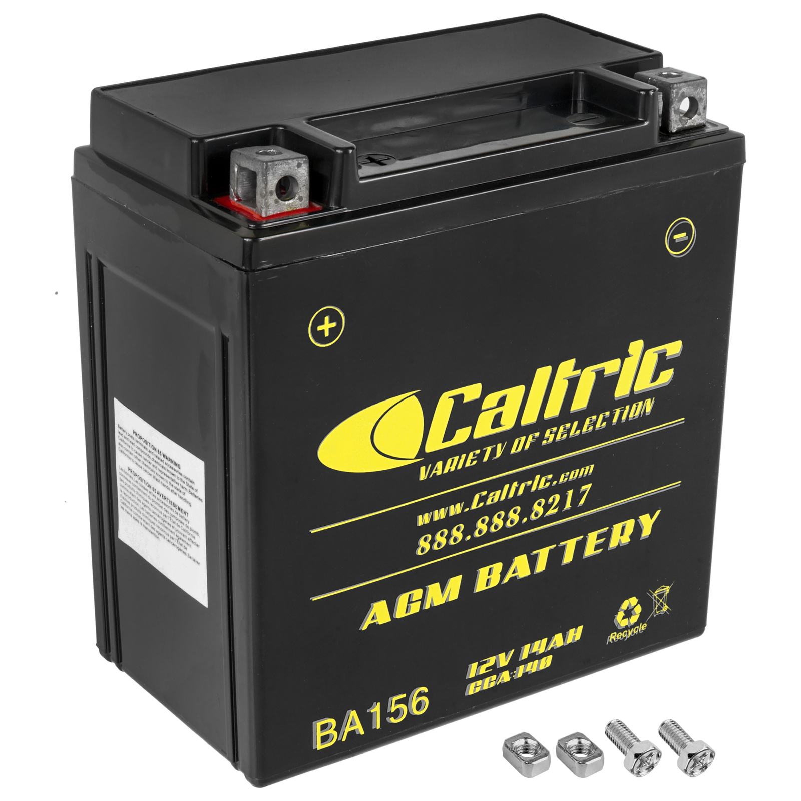 Caltric AGM Battery for Suzuki VS1400GLP Intruder 1400 1987 1988 1999 2000-2004