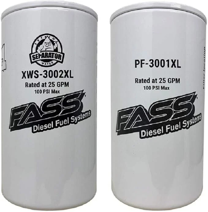 FASS Titanium Series Fuel Filter Combo Package XWS-3002XL / PF-3001XL FASS Titanium Series Fuel Filter Combo Package XWS-3002XL / PF-3001XL