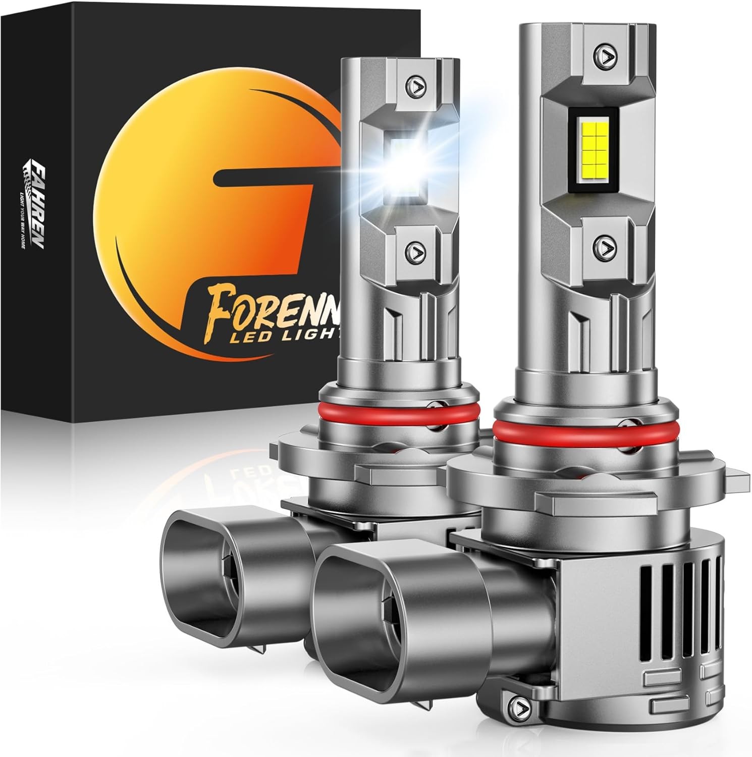 FAHREN 9012 LED Headlight 80000LM Hir2 Driving Light Bulb Cool White Brigh 6500K