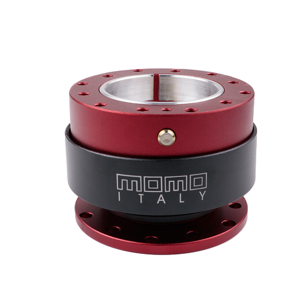 MOMO Quick Release Steering Wheel Hub Adapter Snap Off Boss Kit Universal RED