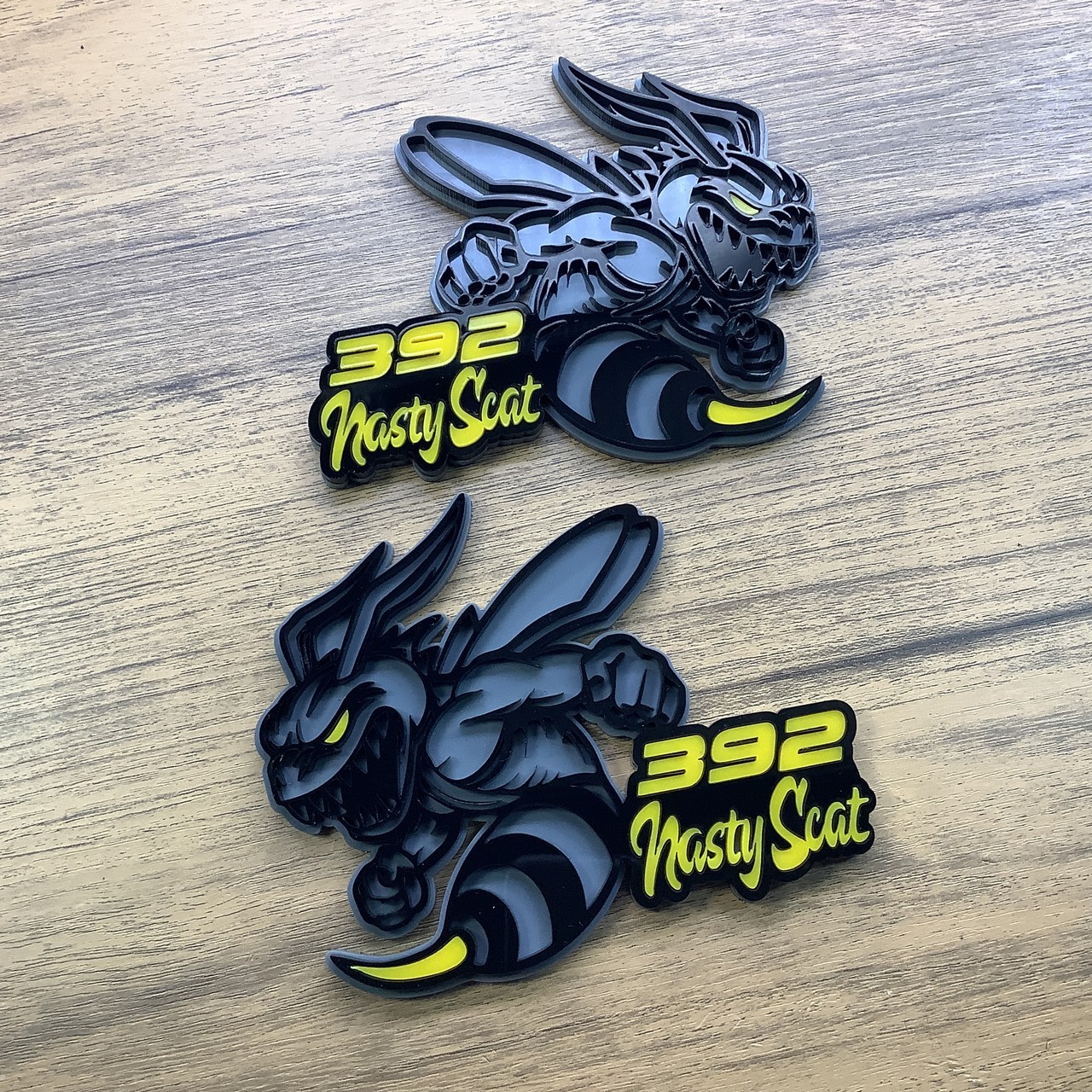 Hornet Badges Emblem BEE Eye for 392 Nasty Scat Fender Angry Agressive Gray Hornet Badges Emblem BEE Eye for 392 Nasty Scat Fender Angry Agressive Gray