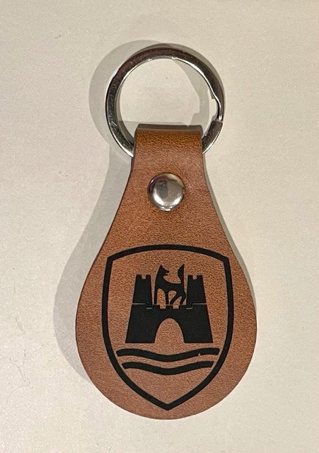 Vintage VW Wolfsburg Crest - Laser Engraved PU Leather with Keyring