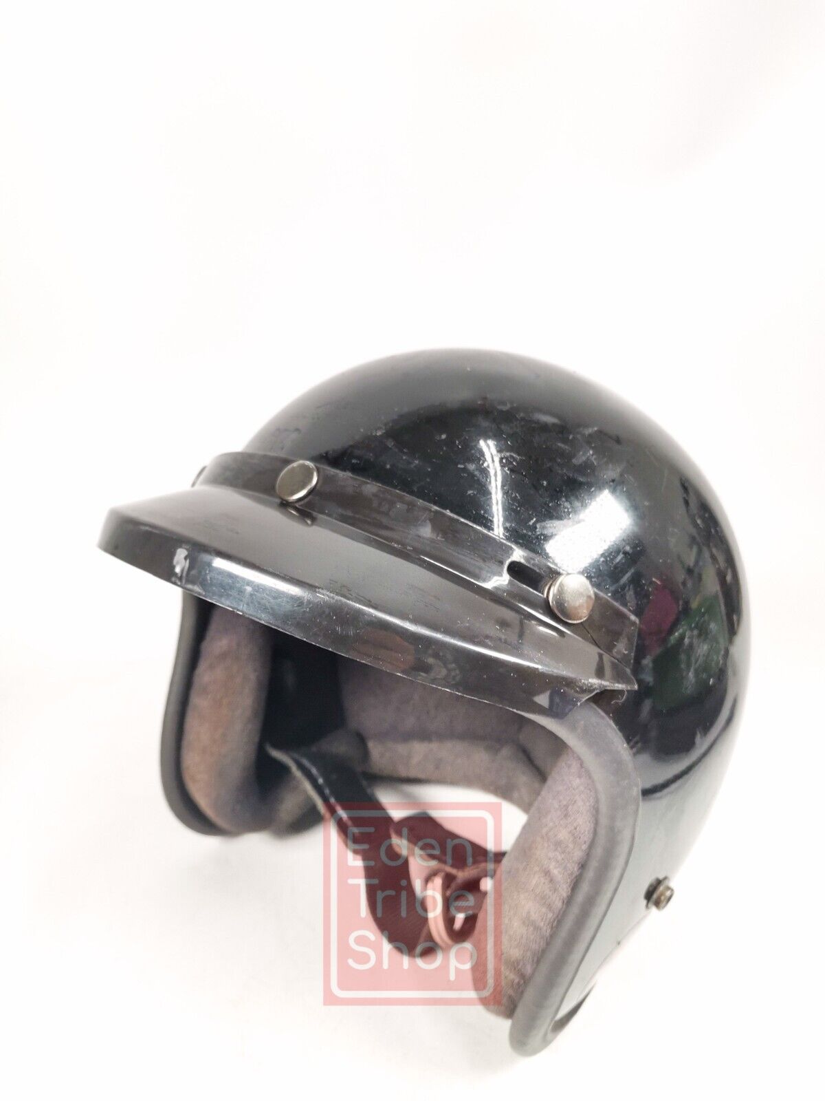 Vintage Bell R-T Helmet With Visor Black Sz 7 5/8 SHCA Nice Rare X- Large