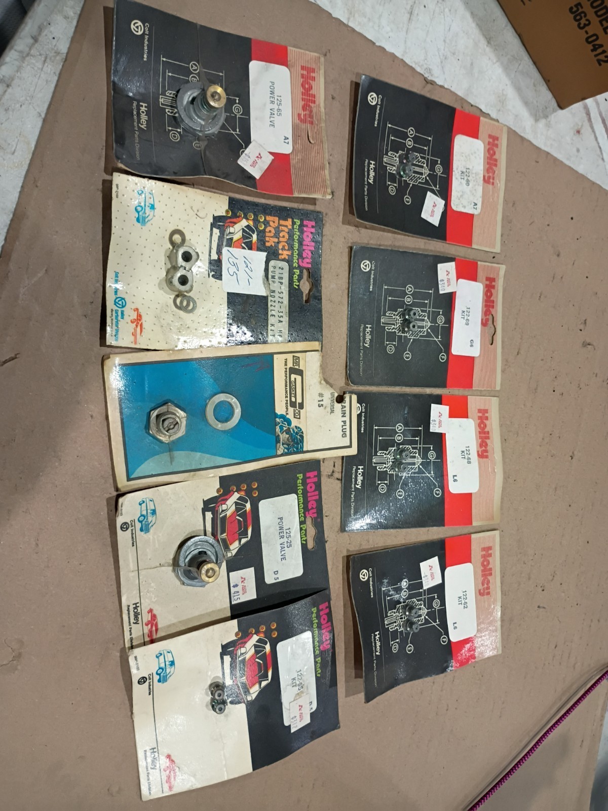 Vintage NOS Holley Performance Track Pak Carburetor Main Jets Lot Of 9 Vintage NOS Holley Performance Track Pak Carburetor Main Jets Lot Of 9