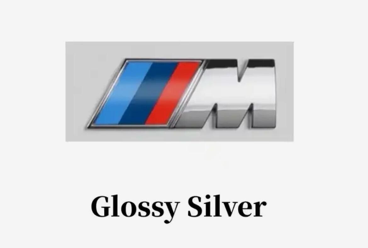 M Tec Matte Gloss Black Silver Cerium Grey Fender Emblem Badge 2 3 4 5 X Series
