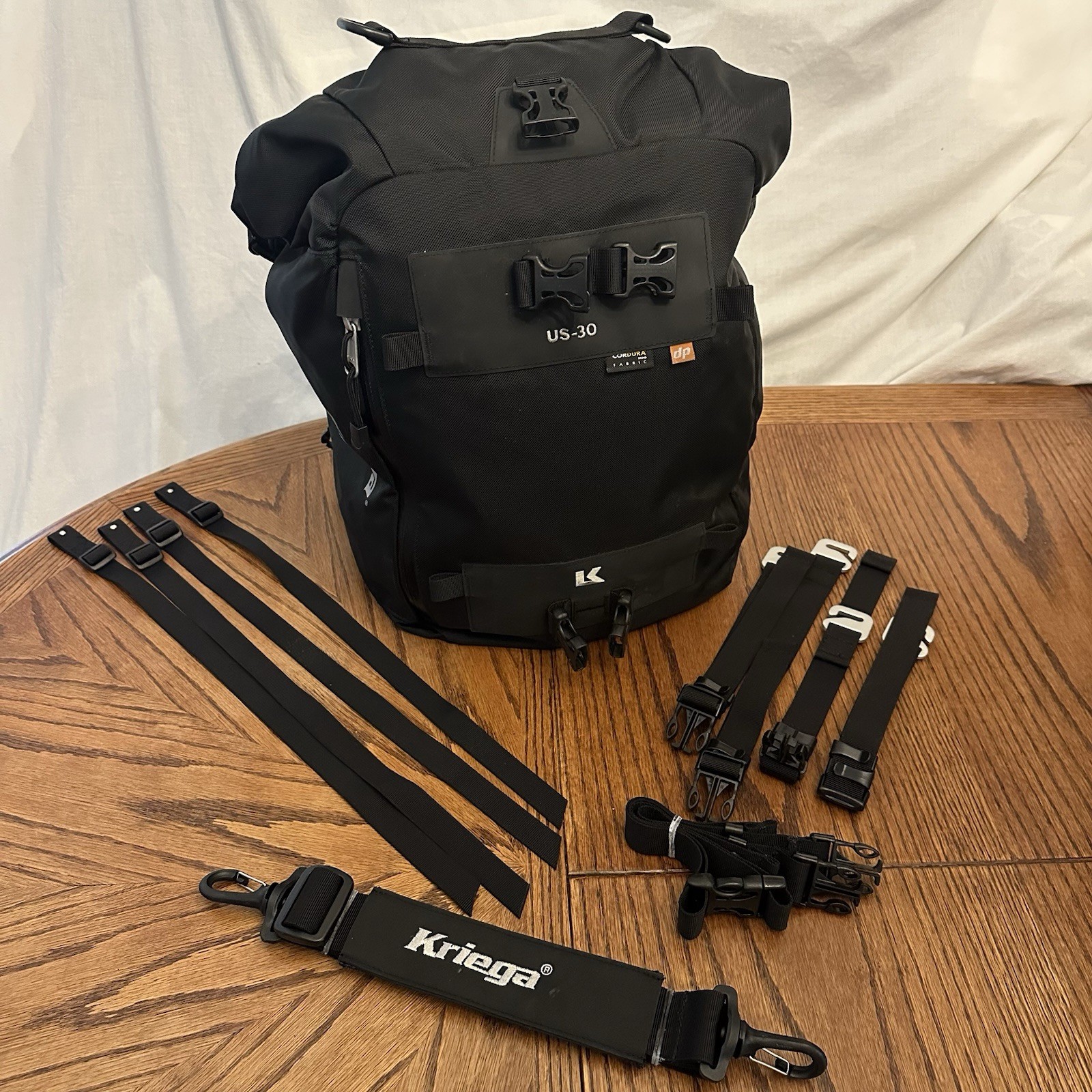 Kriega US-30 Drypack Motorbike Luggage Dry Waterproof Motorcycle Mounting Straps