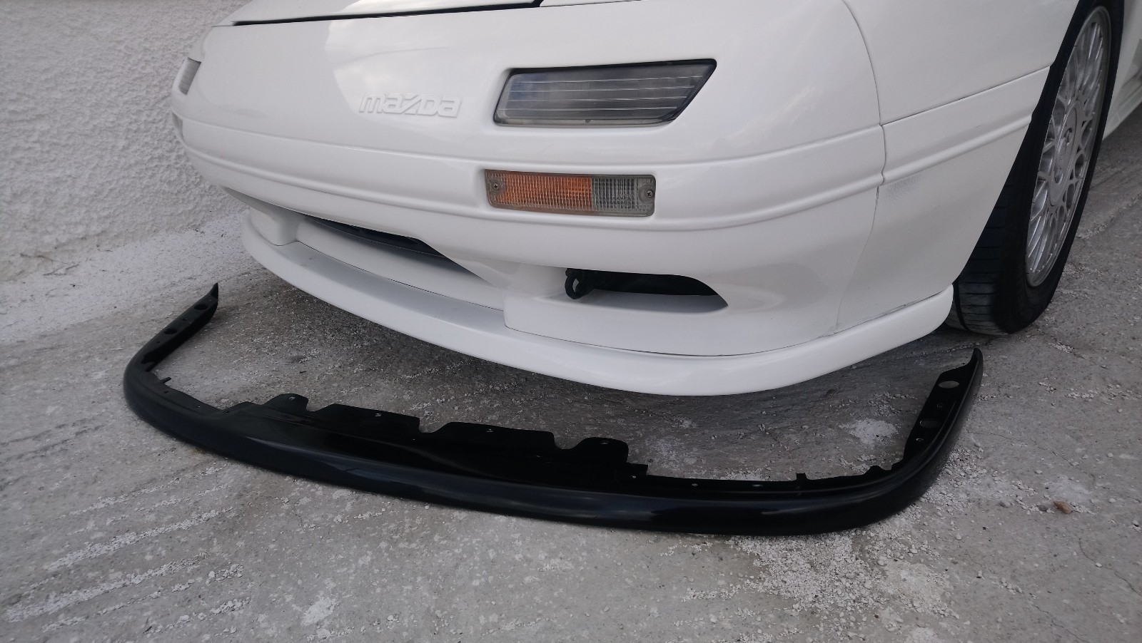89-91 MAZDA RX7 FC3S FRP REPRO OEM S5 FRONT BUMPER LIP 13B ROTARY DRIFT INITIAL