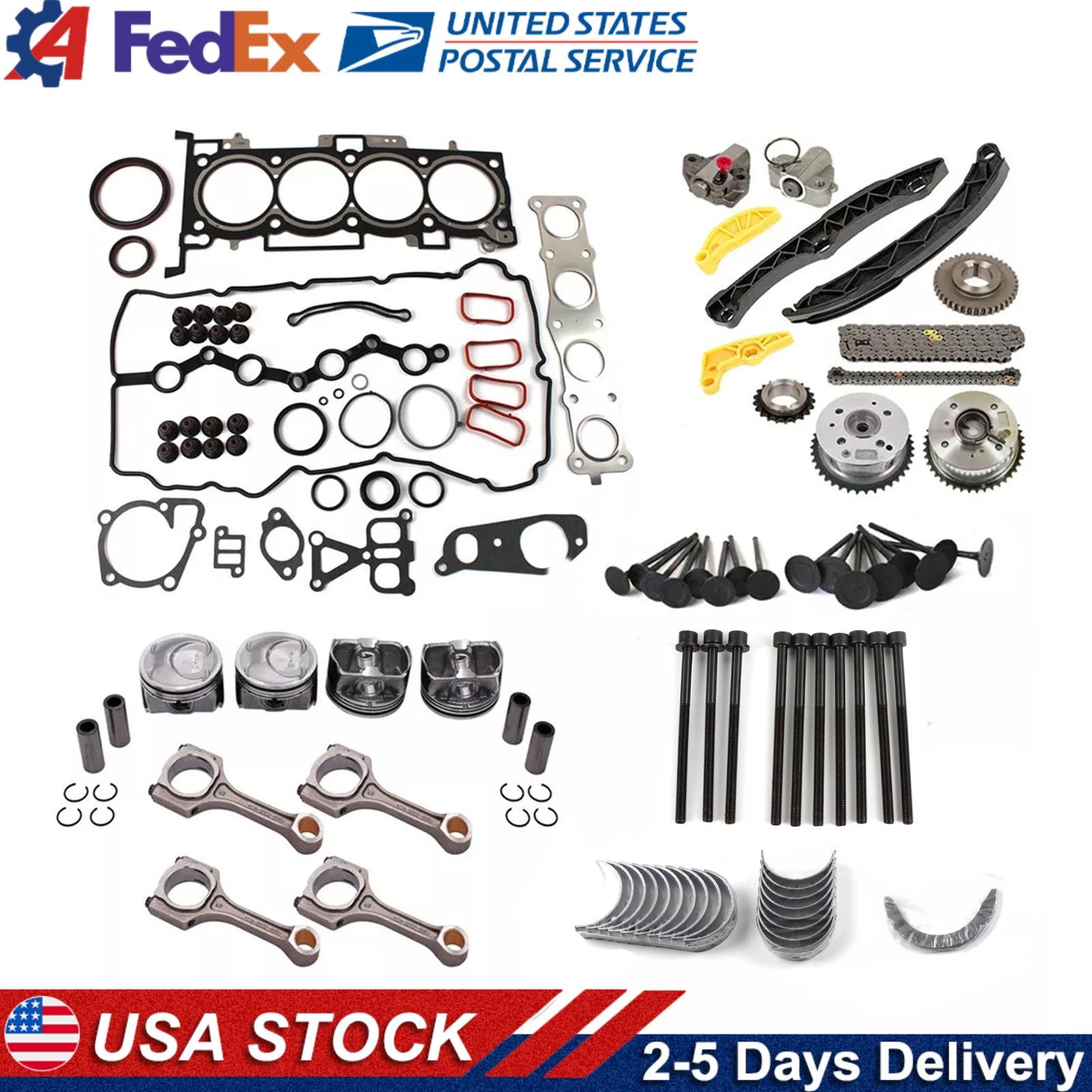 New G4KJ For Hyundai Kia 2.4 Engine Overhaul Rebuild Kit Conrod with Timing Kit