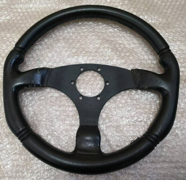 Veilside Combat Leather Steering Wheel Black