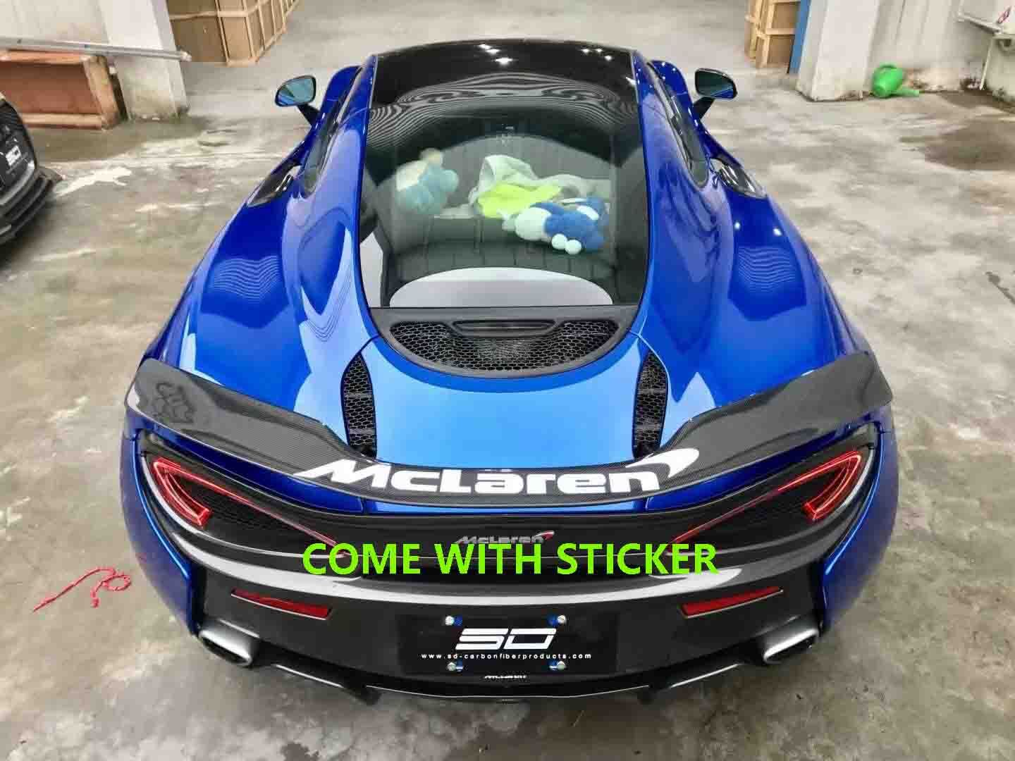 Fits McLaren 540C 570S 570GT 2015-19 Trunk Spoiler Wing Real Carbon