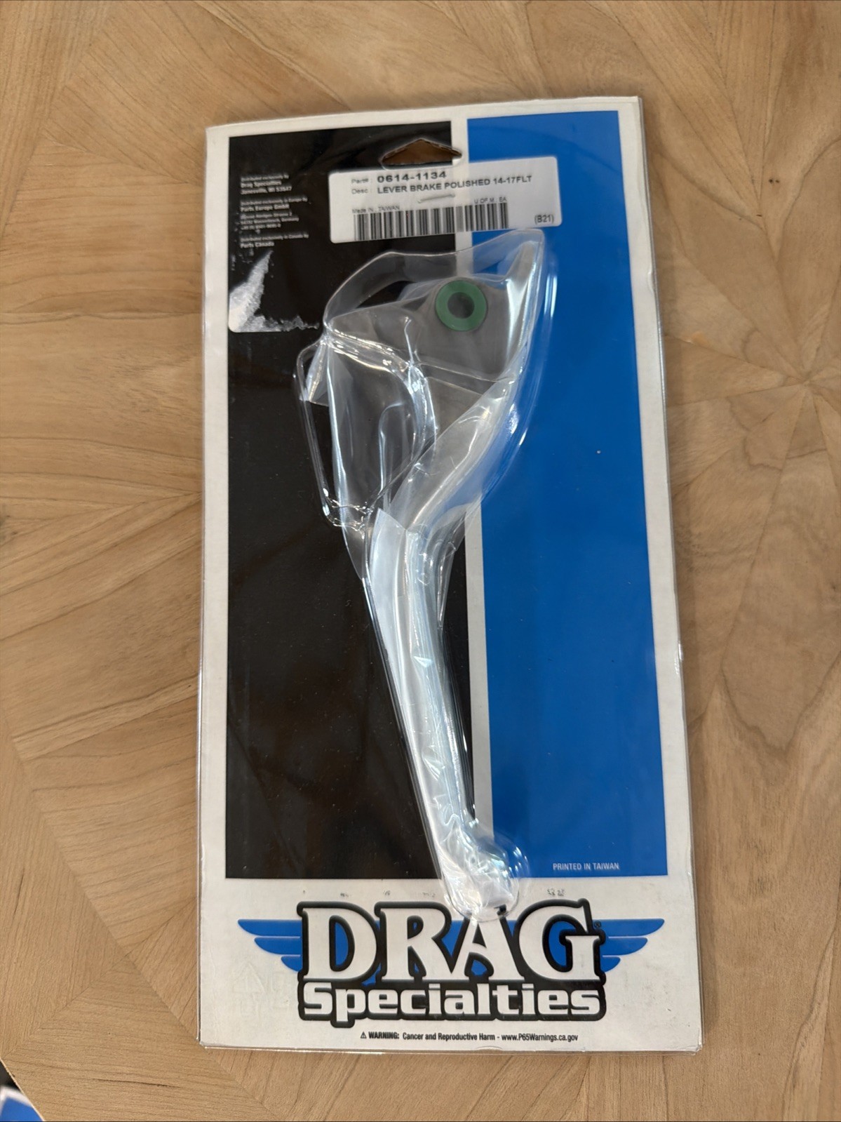 Drag Specialties 0614-1134 Polished Front Brake Lever Harley Touring 08-25