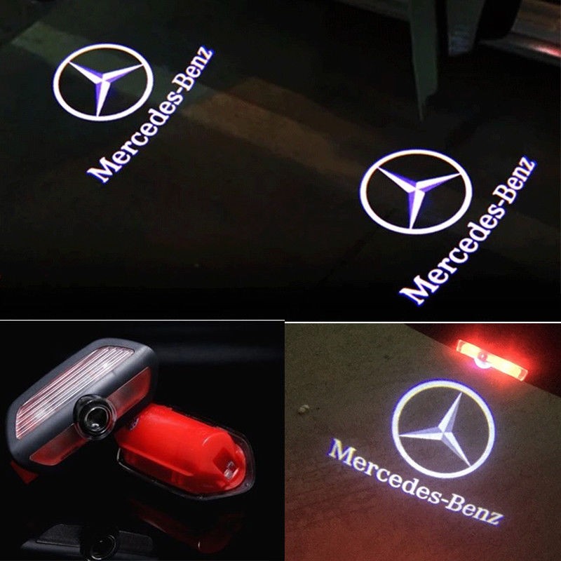 2x NEW LED Door Laser Projector HD Light For MB S Class W222 14-2020