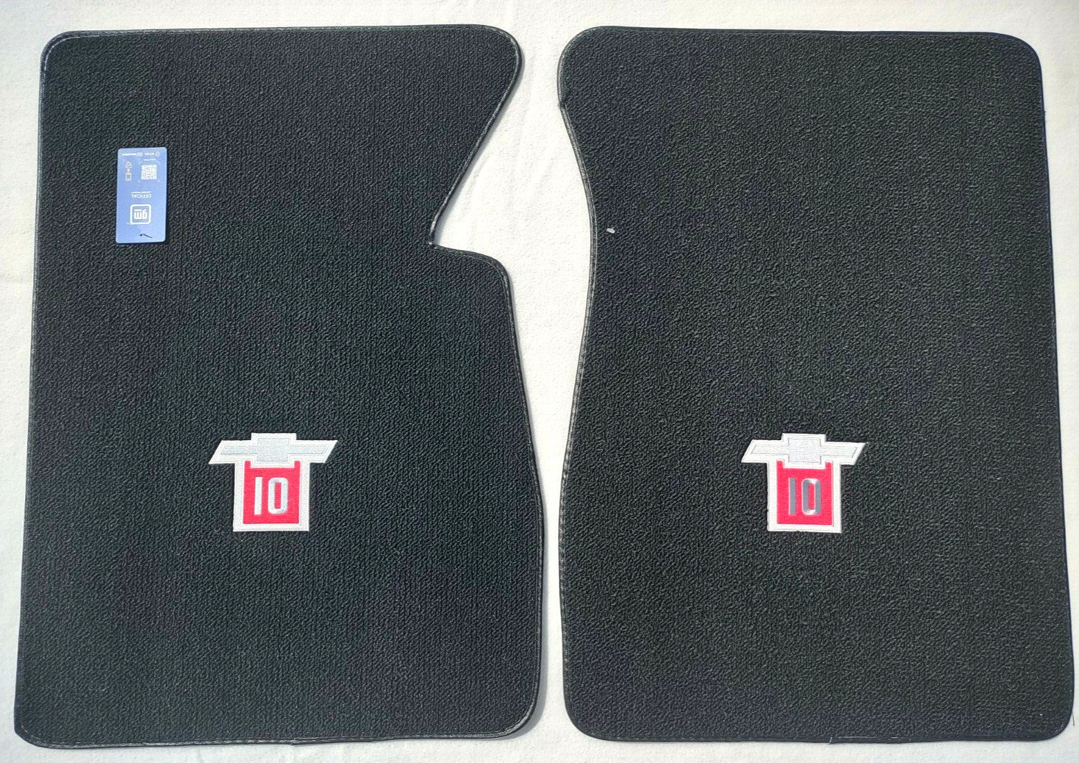 Fits 1960-1970 Chevy C10 Pickup Truck Black Loop Carpet Floor Mats 2PC- C10 Logo Fits 1960-1970 Chevy C10 Pickup Truck Black Loop Carpet Floor Mats 2PC- C10 Logo