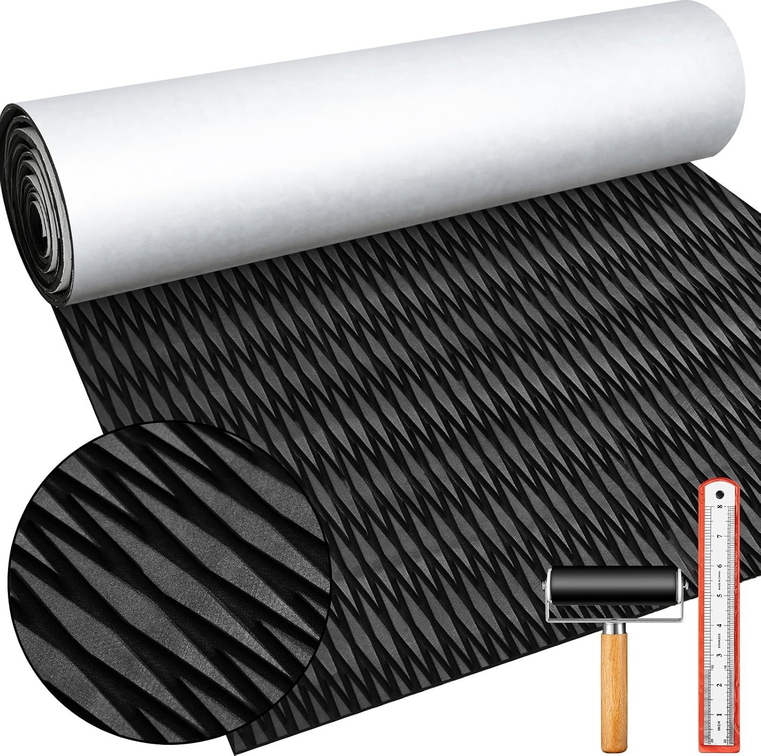 Tinideya Boat Flooring Eva Foam 94x47 Boat Decking Non Slip Marine for Kayak Yac