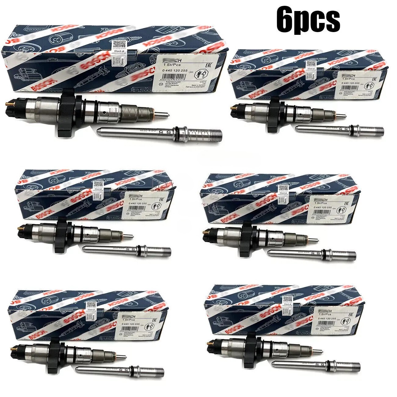 6X Fuel Injector 0445120255 Fits For BOSCH 2003-2004 Dodge Ram2500 3500 5.9L 6X Fuel Injector 0445120255 Fits For BOSCH 2003-2004 Dodge Ram2500 3500 5.9L