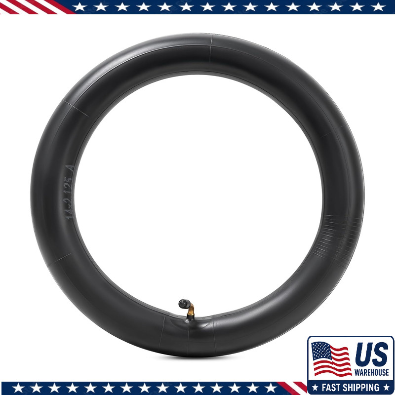 Heavy-Duty 14x2.125 Scooter Inner Tube, 40 Thicker, CR202 Angled Valve Stem, 14x Heavy-Duty 14x2.125 Scooter Inner Tube, 40 Thicker, CR202 Angled Valve Stem, 14x