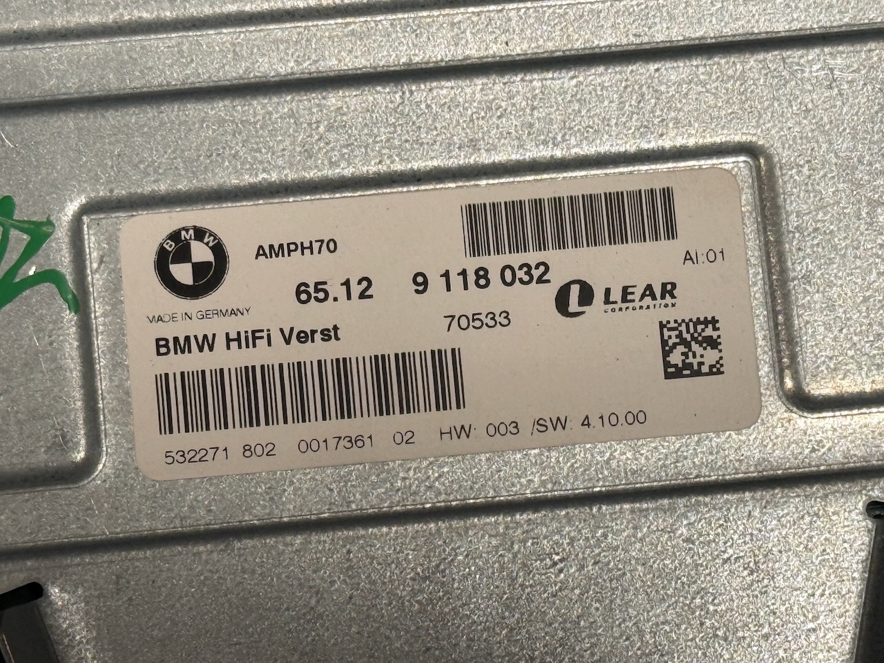 2007- 2014 BMW Z4 X5 X6 HiFi Verst Radio Audio Amplifier 65129118032 \ 2007- 2014 BMW Z4 X5 X6 HiFi Verst Radio Audio Amplifier 65129118032 \