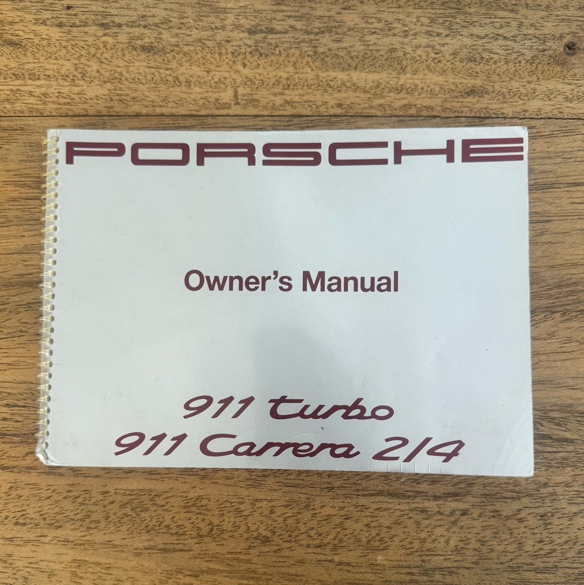 PORSCHE 911 TURBO 911 CARRERA 2 4 OEM OWNERS MANUAL ONLY 964 (ORIGINAL HANDBOOK