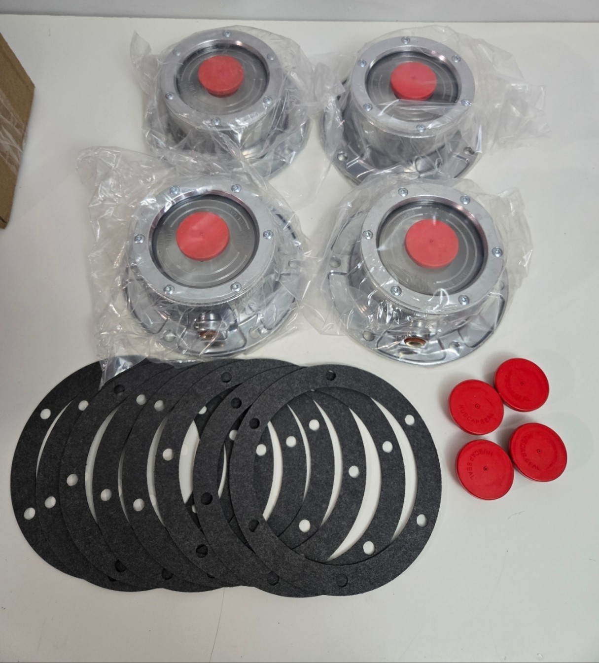 CheeMuii 4 Pack 343-4009 Trailer Hub Caps Kit Replace for Stemco 343-4009 | A... CheeMuii 4 Pack 343-4009 Trailer Hub Caps Kit Replace for Stemco 343-4009 | A...