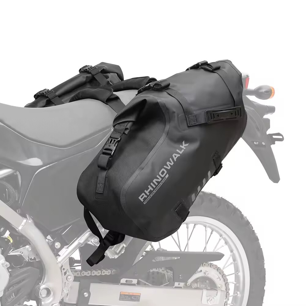 Rhinowalk 18L Waterproof Motorcycle Saddle Bags Rackless Side Panniers MT1418BK