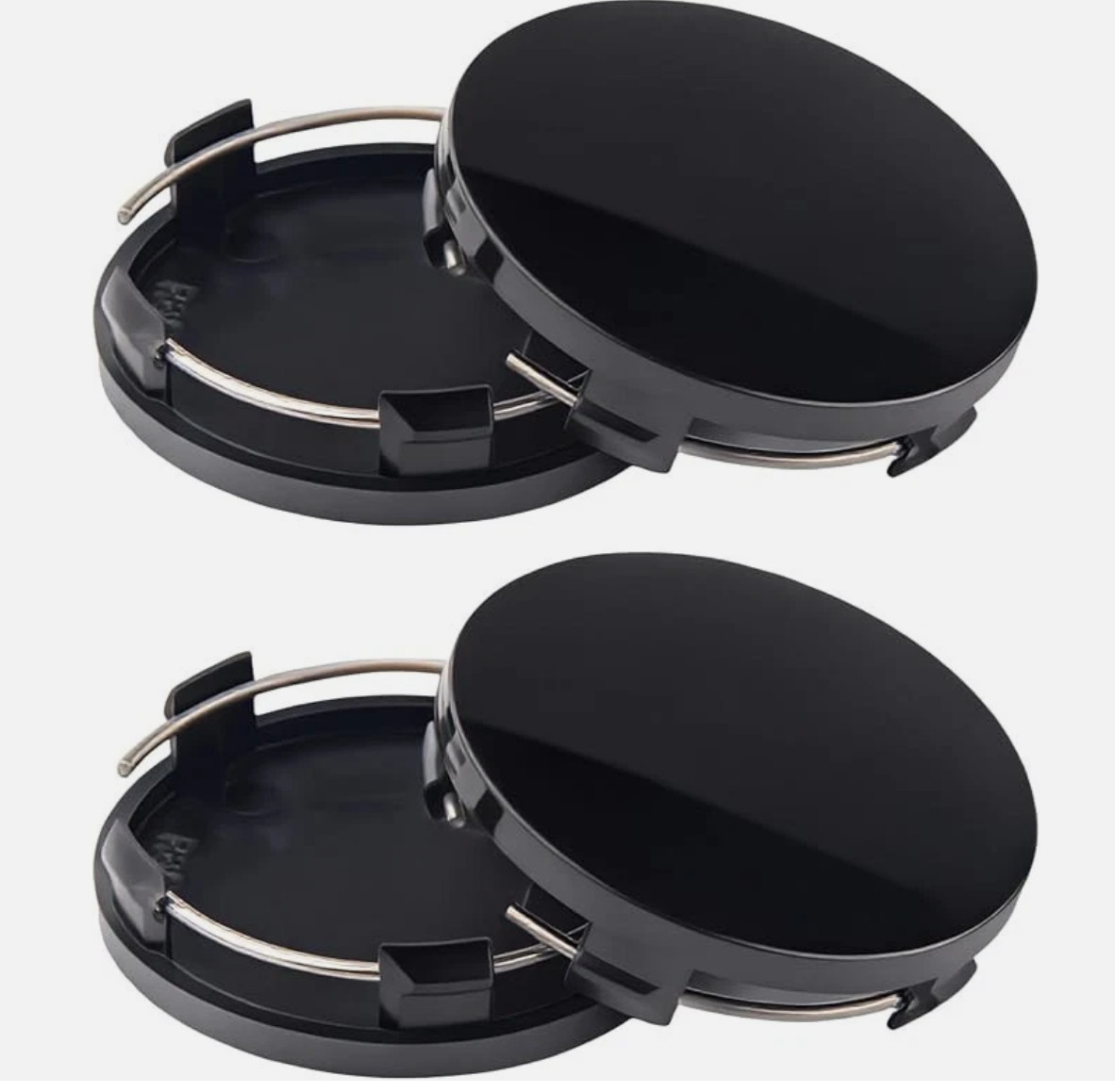 4PCS Universal Fit Black Wheel Center Caps - Snap-in Design for All Vehicles 4PCS Universal Fit Black Wheel Center Caps - Snap-in Design for All Vehicles