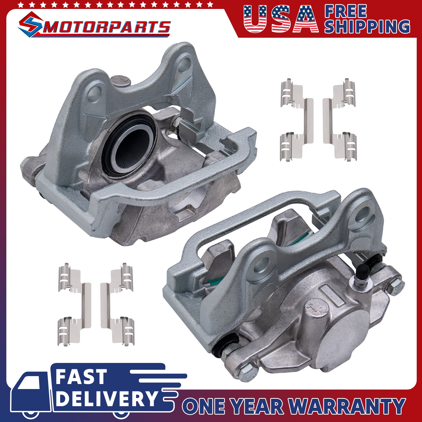 Rear Left & Right Brake Caliper For 07-18 Chevy Silverado 1500 Tahoe GMC Sierra Rear Left & Right Brake Caliper For 07-18 Chevy Silverado 1500 Tahoe GMC Sierra