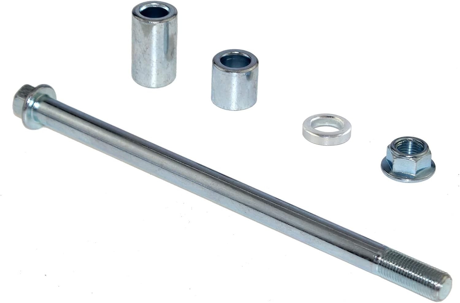 Eje delantero y trasero de 12 mm x 270 mm con bujes de 38 mm x 22 mm x 5 mm. Com