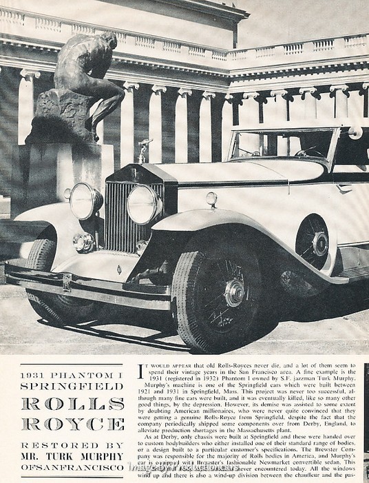 1962 Phantom I Springfield Rolls Royce Original Car Review Print Article J659 1962 Phantom I Springfield Rolls Royce Original Car Review Print Article J659