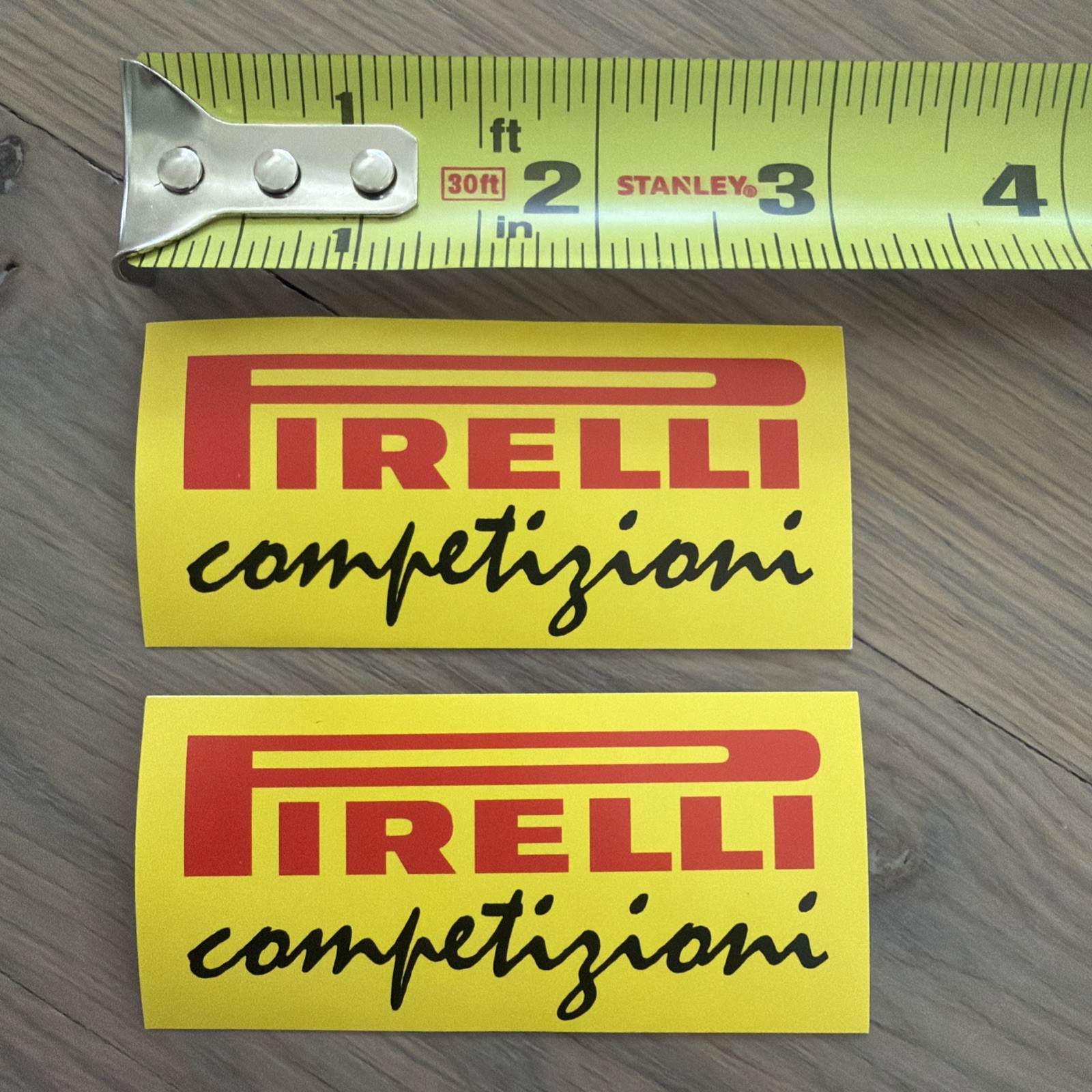 (2) Pirelli Competizione Stickers (2) Pirelli Competizione Stickers
