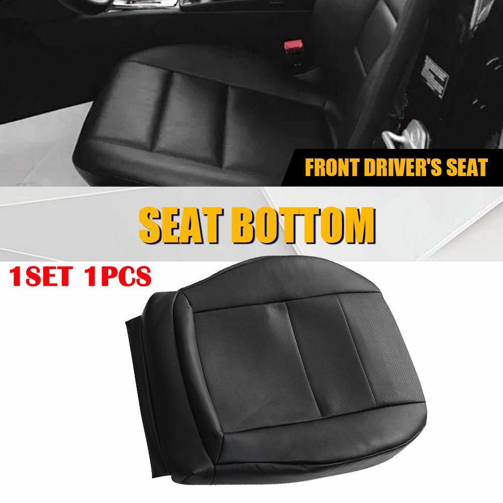 1-10X Black/Tan Bottom Leather Seat Cover For 08-14 Mercedes Benz C250 300 350 R