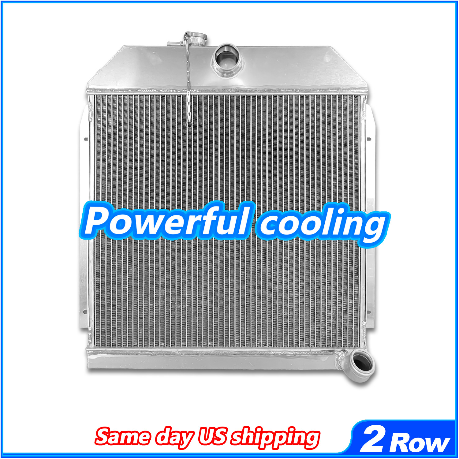 1949 -52 Plymouth, Dodge, Chrysler & DeSoto 2 Row WR Radiator, Straight 6