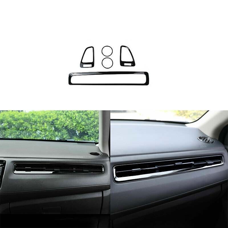 5pcs Black console air outlet vent cover trim Fit For 2016-2019 2022 Honda HR-V