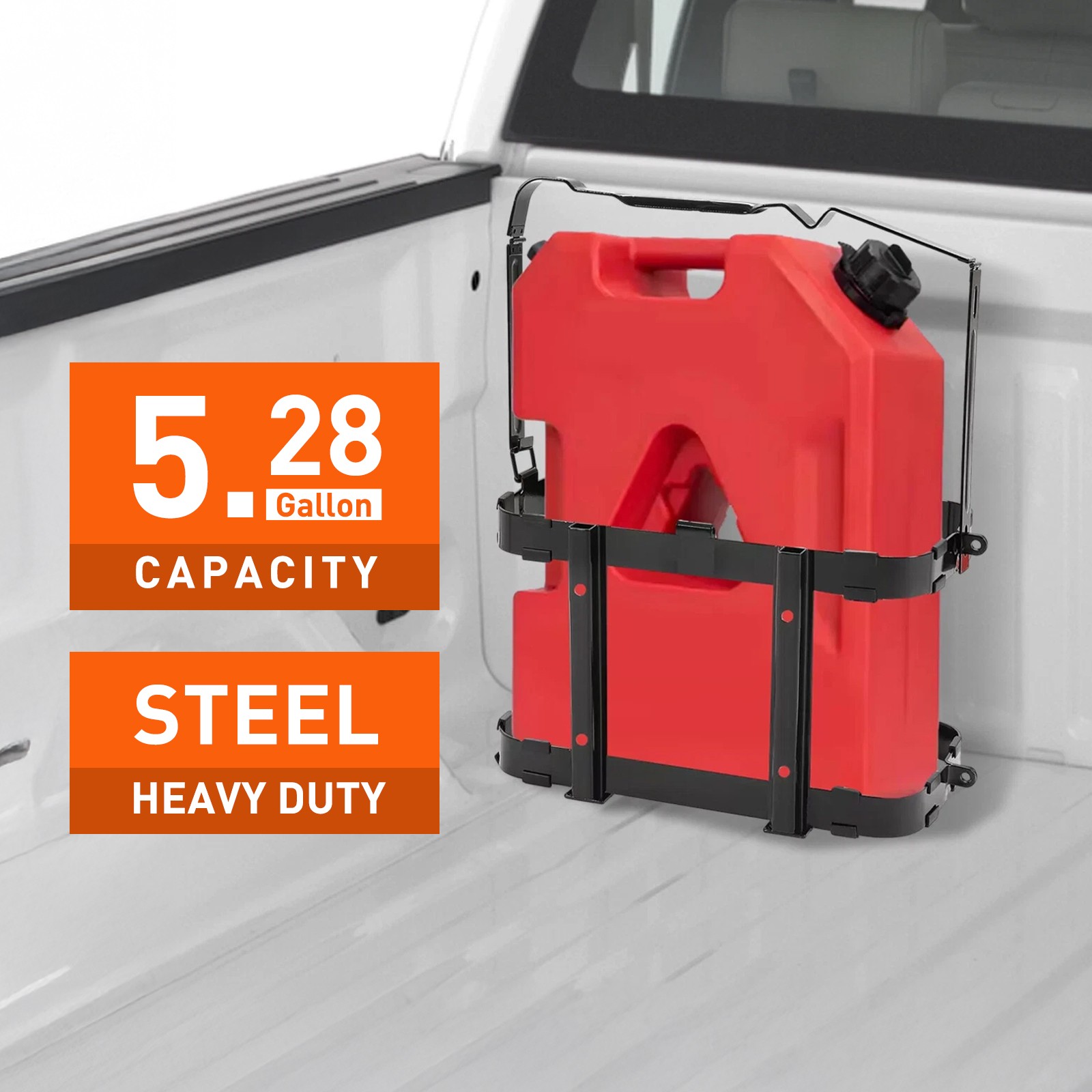 Jerry Can Holder Tool Bracket Mount Gas Rack Oil Tank Fuel 5.28 Gallons/ 20L Jerry Can Holder Tool Bracket Mount Gas Rack Oil Tank Fuel 5.28 Gallons/ 20L