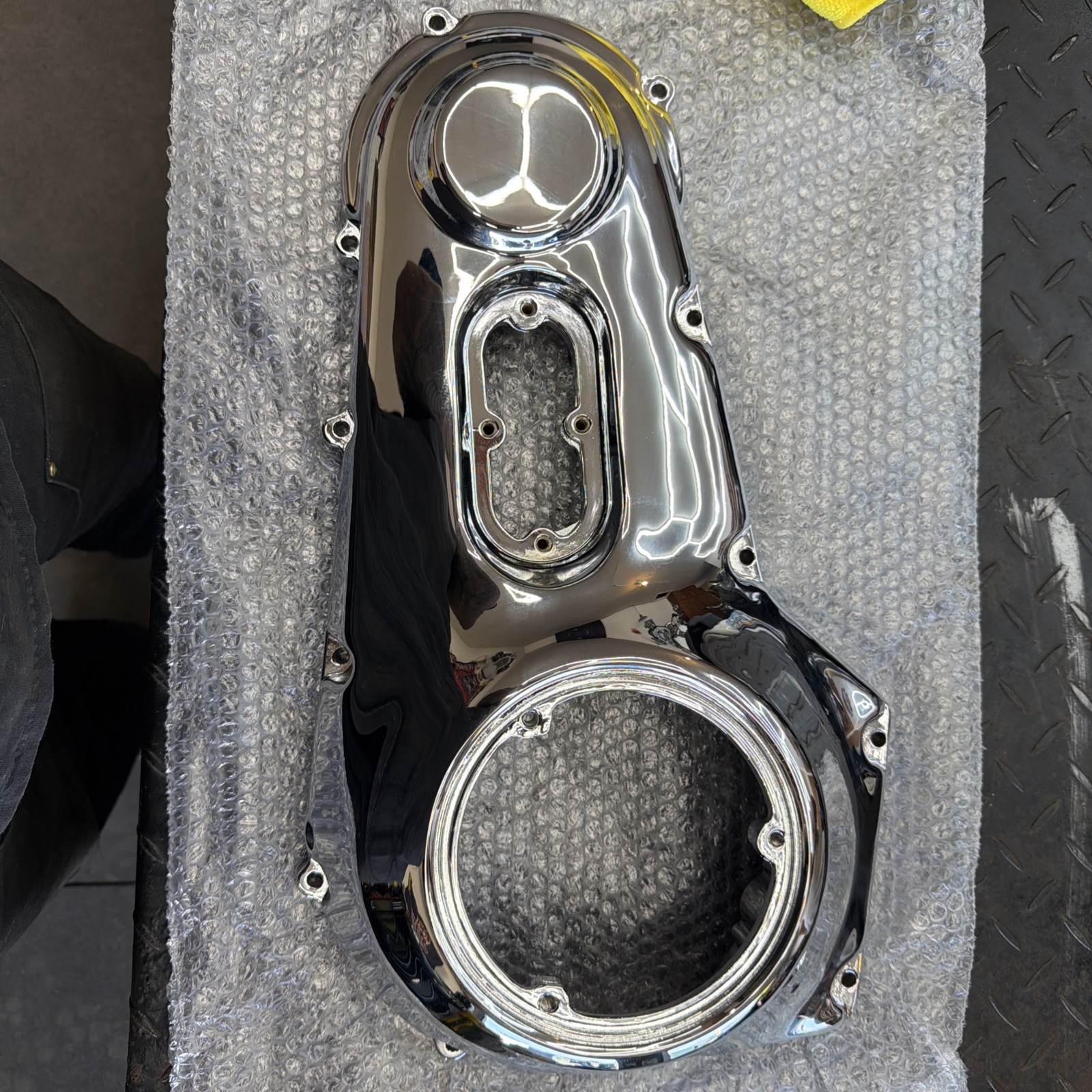1989-1994 Harley Dyna Softail Outer Primary Cover Custome Chrome Inc Nos 1989-1994 Harley Dyna Softail Outer Primary Cover Custome Chrome Inc Nos