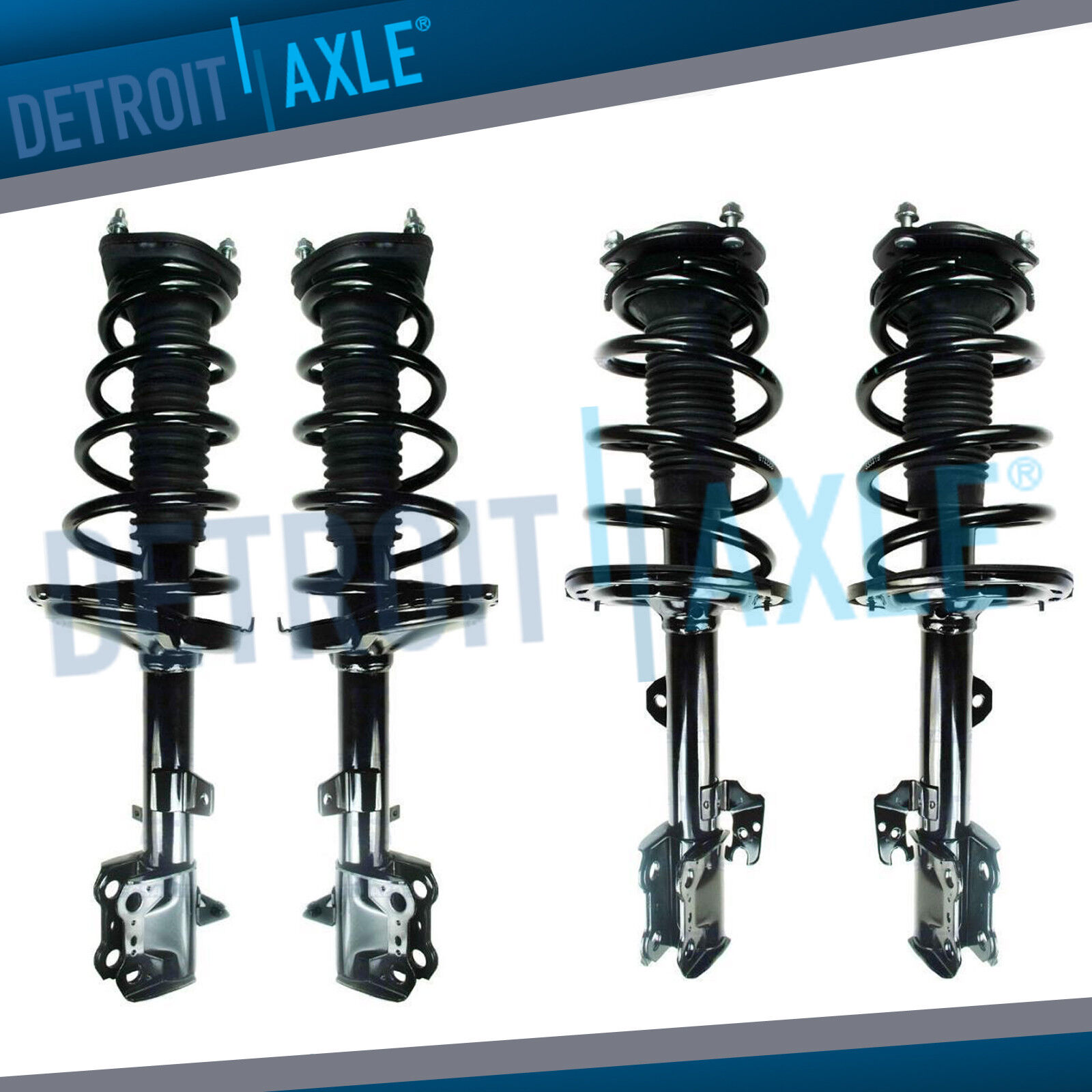 Front & Rear Struts w/ Coil Springs for 2010 2011 Toyota Highlander AWD 3.5L