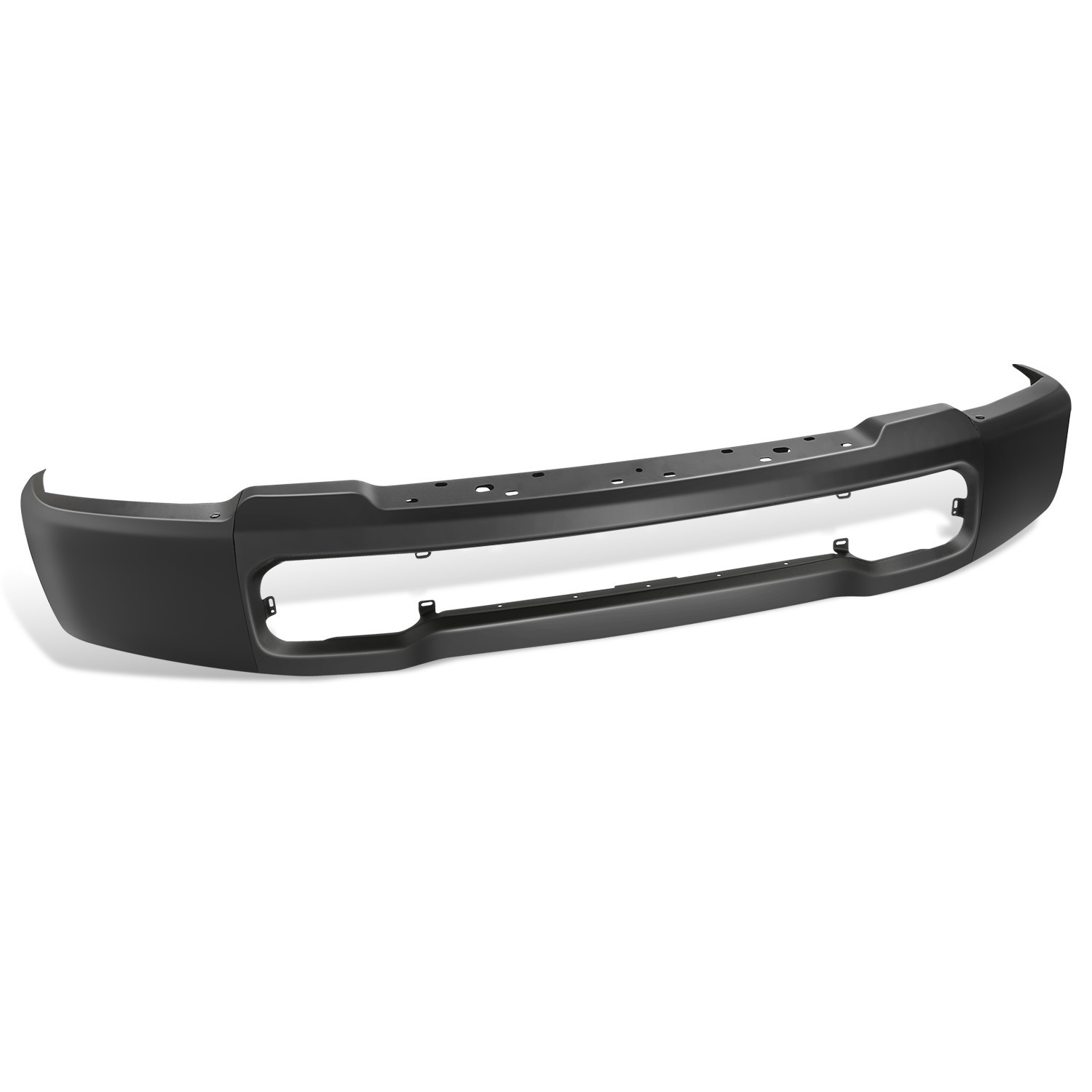 Fit 23-26 Ford F-250 F-350 SD Black Front Bumper Face Bar w/o Park Sensor Holes