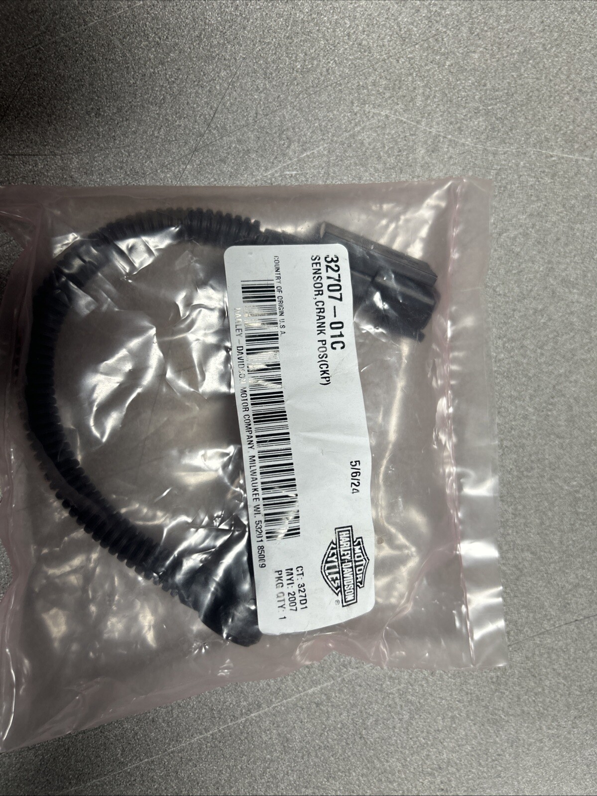 NEW GENUINE HARLEY-DAVIDSON 32707-01C SENSOR CRANKSHAFT POSITION NEW GENUINE HARLEY-DAVIDSON 32707-01C SENSOR CRANKSHAFT POSITION