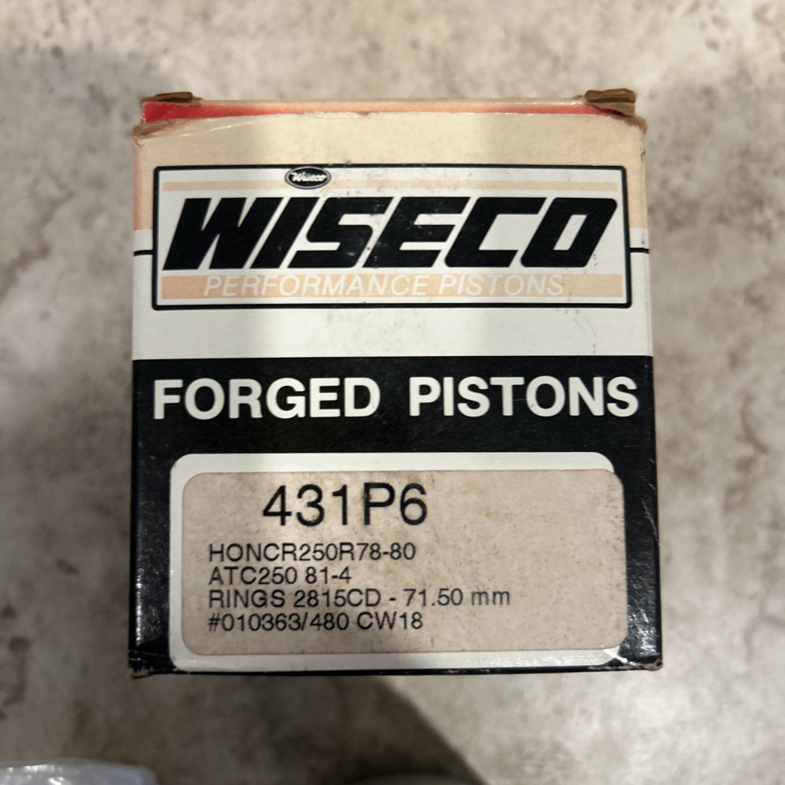 NOS Wiseco 431p6 Piston oversized 1.50 mm 71.50 mm bm7 NOS Wiseco 431p6 Piston oversized 1.50 mm 71.50 mm bm7