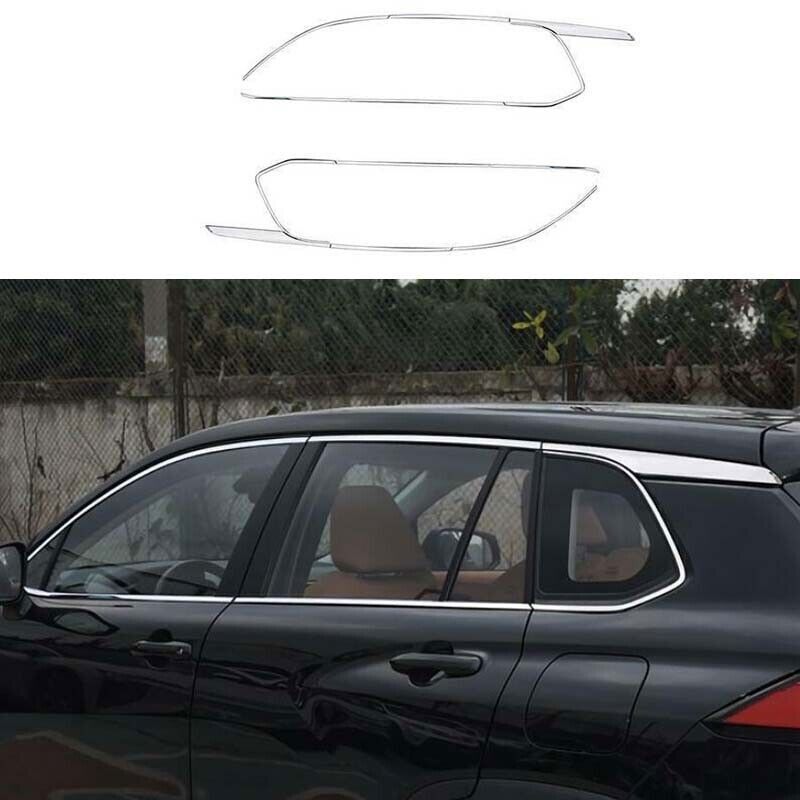 Steel 12pcs Chrome Windows Strip Sill Molding For Toyota Corolla Cross 2022-2023