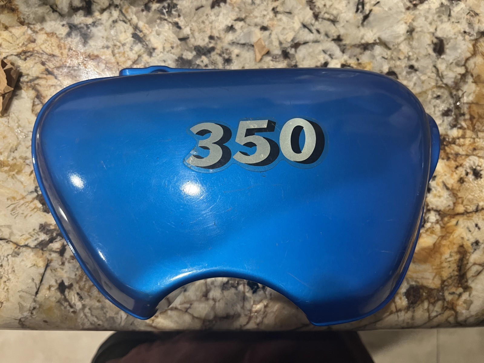 Honda SL 350 Right Side Cover SL350 blue vintage NOS Honda SL 350 Right Side Cover SL350 blue vintage NOS