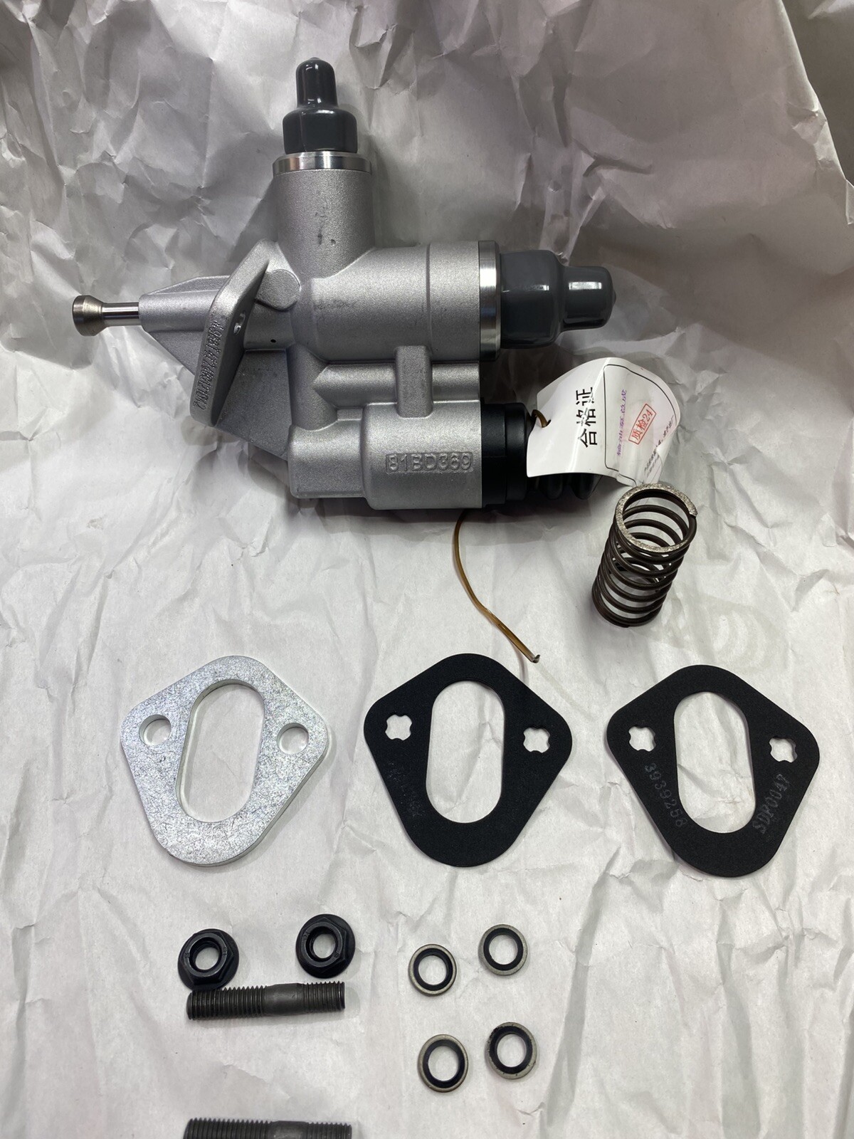 HVLP Spring For 91-93 5.9L +DCEC Cummins 30mm Pump+Heater Spacer & studs 16 Psi