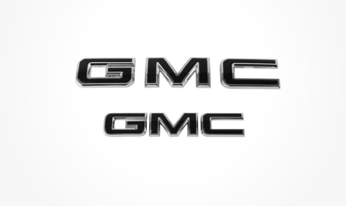 2025-2026 GMC Yukon Yukon XL Front & Rear Black Emblem Kit 85847236 Genuine OEM