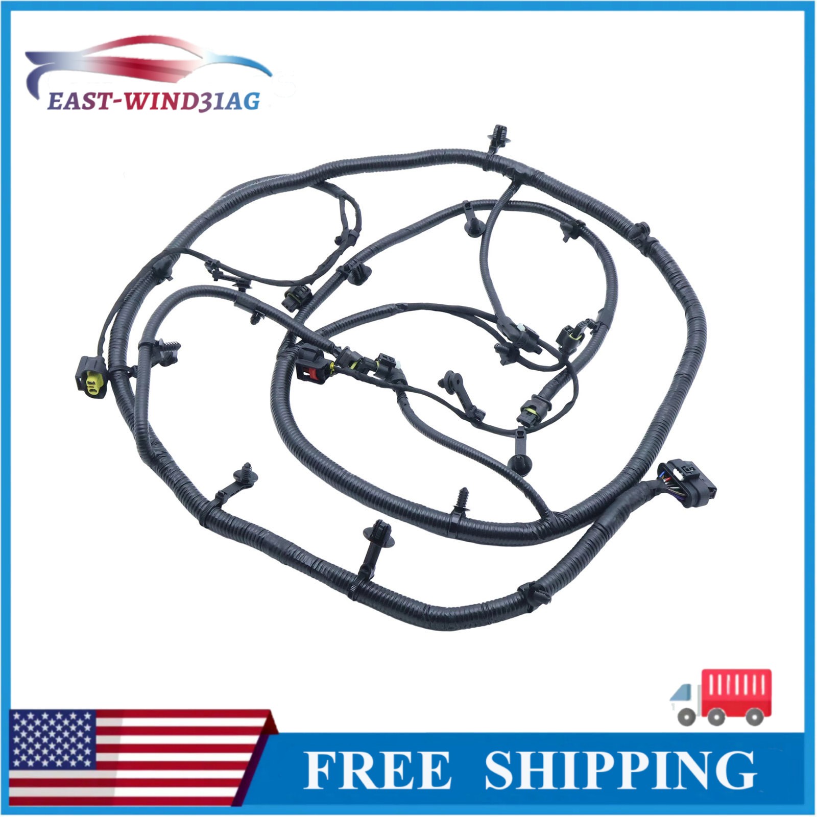 For 2019-2024 Ram 2500 3500 68377334AD Front Bumper Harness